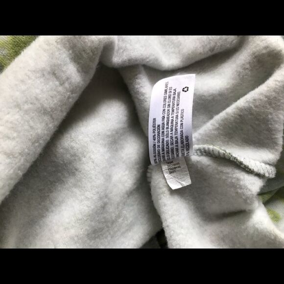 Wild Fable Womens Pullover Long Sleeve Cropped Hoodie Raw Hem Medium Green - Picture 5 of 7